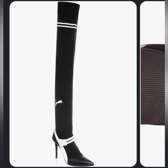 COPY - Puma x Fenty Knitted High Mary Jane Womens Heeled boots - Picture 4 of 10